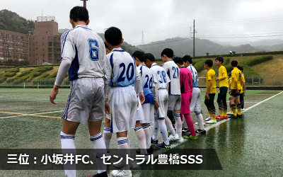 三位：小坂井FC、セントラル豊橋SSS